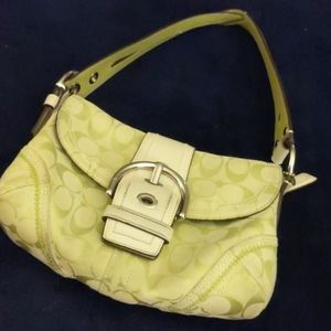 Springtime lime green Coach purse